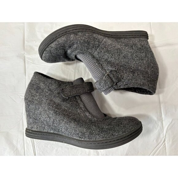Blowfish Grey Tweed Wedge Heeled Shoe Womens Size 8.5 - Picture 7 of 12